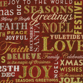 Christmas Joy 24775M-26 by Northcott Fabrics