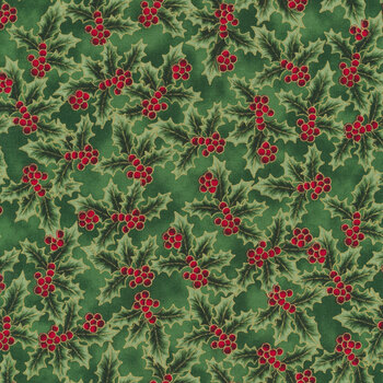 Hare Robin Berry Christmas Fabric Traditional Berries Xmas Fabric Quilting Upholstery Fabric Fat Quarter Sold By The Metre Christmas Fabric