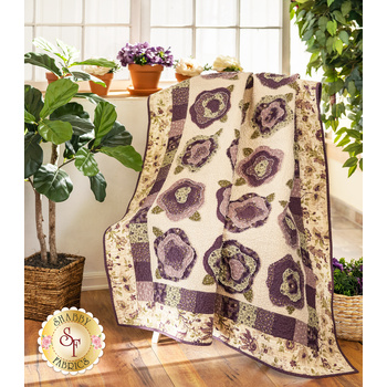  French Roses Quilt Kit - Purple Passion
