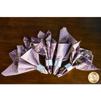  Cloth Napkins Kit - Purple Passion - Makes 4