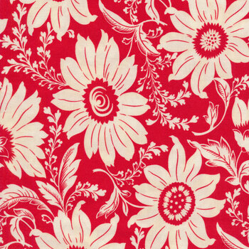 Christmas Stitched 20440-14 Poinsettia by Fig Tree & Co. for Moda Fabrics
