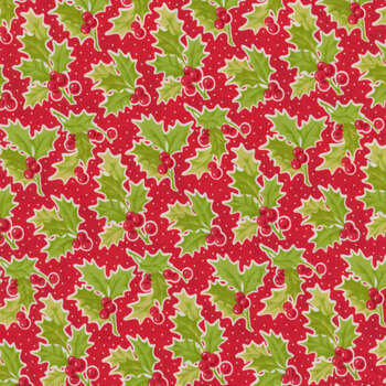 Christmas Stitched 20442-14 Poinsettia by Fig Tree & Co. for Moda Fabrics