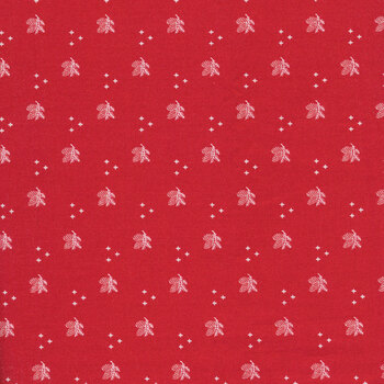 Christmas Stitched 20444-14 Poinsettia by Fig Tree & Co. for Moda Fabrics