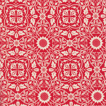 Christmas Stitched 20446-14 Poinsettia by Fig Tree & Co. for Moda Fabrics