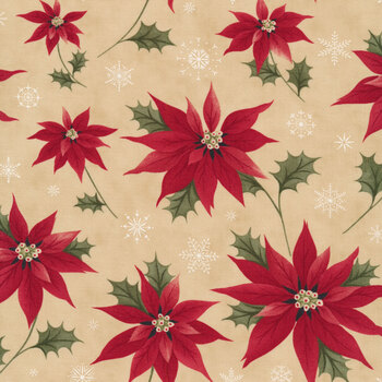 Poinsettia Plaza 44290-21 Parchment by 3 Sisters for Moda Fabrics REM