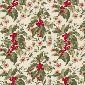 Poinsettia Plaza 44291-11 Cream by 3 Sisters for Moda Fabrics