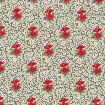 Poinsettia Plaza 44295-11 Cream by 3 Sisters for Moda Fabrics