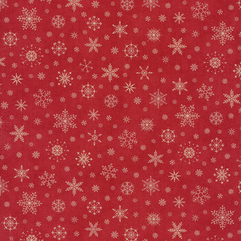 Poinsettia Plaza 44296-22 Crimson by 3 Sisters for Moda Fabrics