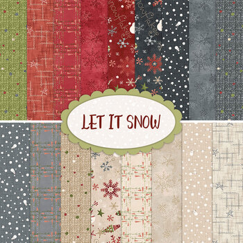 Let It Snow  Yardage by Janet Rae Nesbitt from Henry Glass Fabrics
