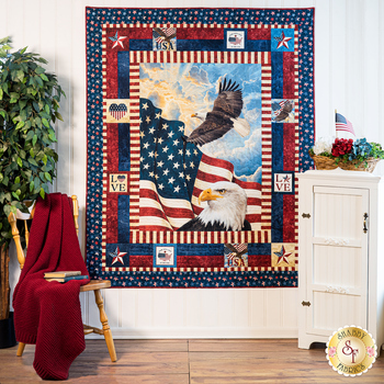 Stars & Stripes Panel Quilt Kit