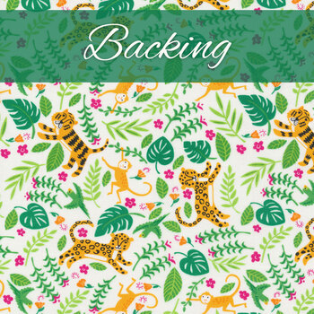  Basket Case Quilt Kit - Jungle Paradise - Backing - 4yds