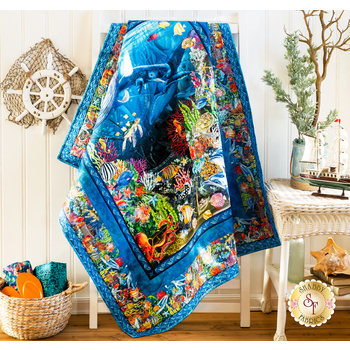 Calypso II - Panel Quilt Kit - Blue
