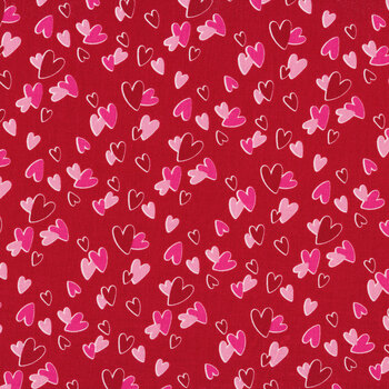 Gnomes in Love C11312 Red by Tara Reed for Riley Blake Designs