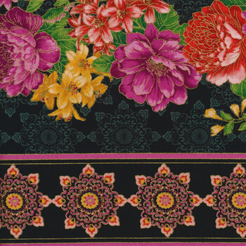 Opulent Floral DM10574-REDX-D by Michael Miller Fabrics