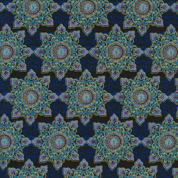 Opulent Floral DM10578-BLUE-D by Michael Miller Fabrics