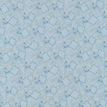 Blue Escape 357-LT Snow Cap by Edyta Sitar for Andover Fabrics