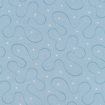 Blue Escape 9969-LT Bleu by Edyta Sitar for Andover Fabrics
