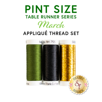  Pint Size Table Runner Series Kit - March - 3pc Thread Set