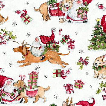 Springs Creative Christmas 2022 Gnomes and Puppies by Springs Creative