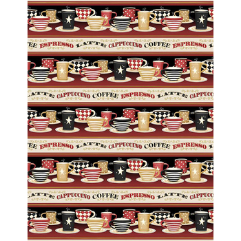 Coffee Always 56069-932 Multi by Lola Ellswood for Wilmington Prints