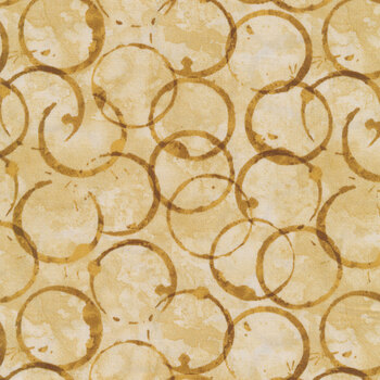 Coffee Always 56075-222 Cream by Lola Ellswood for Wilmington Prints