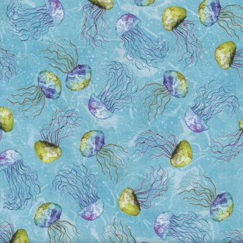 Paradise Bay 40756-470 Light Blue by Wilmington Prints