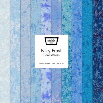 Fairy Frost  10 FQ Set - Tidal Wave Set by Michael Miller Fabrics