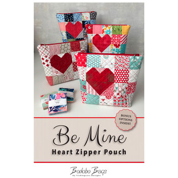 Be Mine Heart Zipper Pouch Pattern