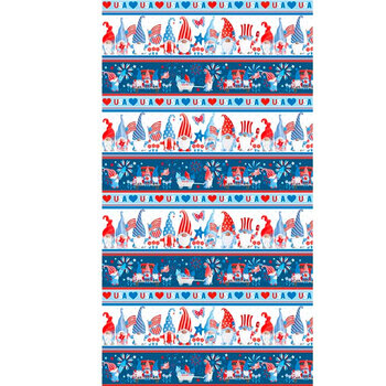 All American Gnomes 12719-99 Multi by Kanvas Studio for Benartex