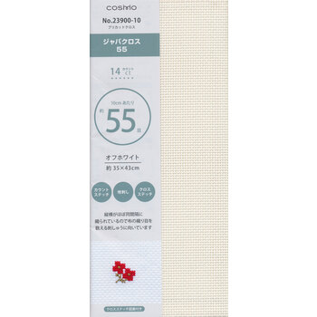 COSMO Embroidery Cotton Cloth for Cross Stitch - 14ct Off White