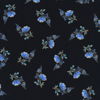 Royal Plume PLUME-CM1568 Black by Chong-a Hwang for Timeless Treasures