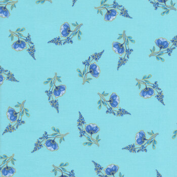Royal Plume PLUME-CM1568 Turquoise by Chong-a Hwang for Timeless Treasures Fabrics