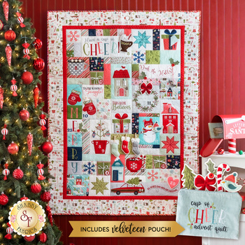  Cup of Cheer Advent Calendar Machine Embroidery Quilt Kit - RESERVE