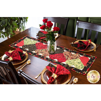  Let's Play Hearts Table Runner - Gilded Rose