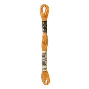 DMC 3827 Pale Golden Brown - 6 Strand Embroidery Floss