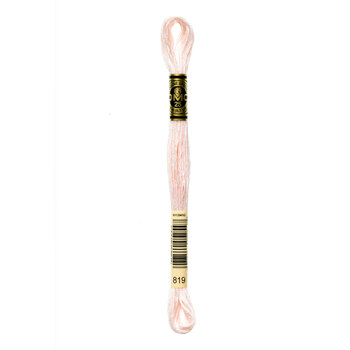 DMC 819 Light Baby Pink - 6 Strand Embroidery Floss