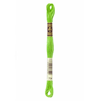 DMC 704 Bright Chartreuse - 6 Strand Embroidery Floss