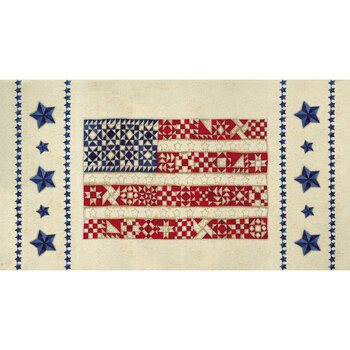 My Country 7040-11 Parchment Panel by Kathy Schmitz for Moda Fabrics