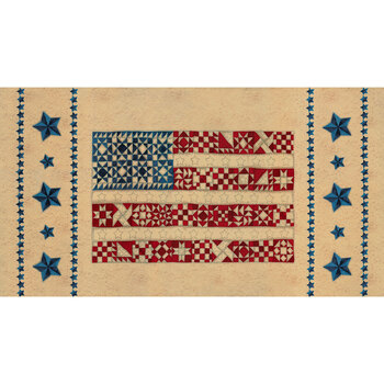 My Country 7040-12 Wheat Panel by Kathy Schmitz for Moda Fabrics