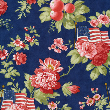 Isabella 14940-15 Nautical Blue by Minick & Simpson for Moda Fabrics