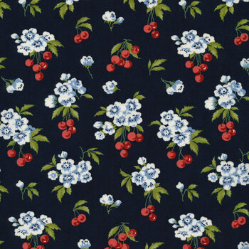 Isabella 14941-16 Navy by Minick & Simpson for Moda Fabrics REM #2