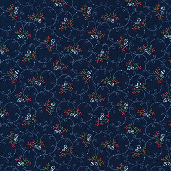 Isabella 14947-15 Nautical Blue by Minick & Simpson for Moda Fabrics