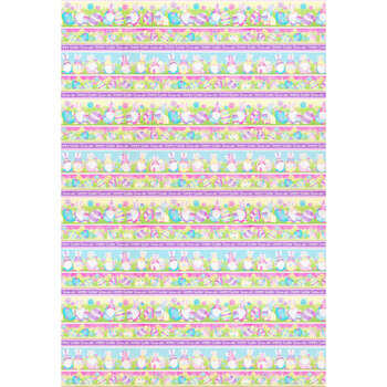 Hoppy Easter Gnomies 566-25 Multi by Shelly Comiskey for Henry Glass Fabrics