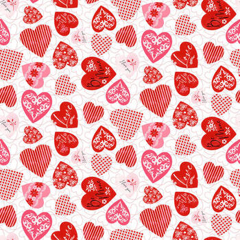 Be Mine 475-82 Red by Jane Alison for Henry Glass Fabrics