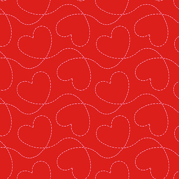 Be Mine 484-88 Red by Jane Alison for Henry Glass Fabrics