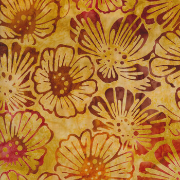 Sunrise Blossoms Artisan Batiks 21628-132 Pineapple by Robert Kaufman Fabrics