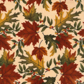 Fall Melody Flannels 6901-11F Cream by Holly Taylor for Moda Fabrics