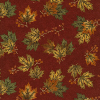 Fall Melody Flannels 6902-16F Crimson by Holly Taylor for Moda Fabrics