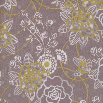 Silverstone 21430-160 Taupe by Wishwell for Robert Kaufman Fabrics
