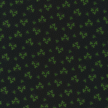 Lucky Charms A-410-K Black Shamrock by Andover Fabrics